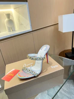 LOUBOUTIN Sandals Silver-Red B60202609110026