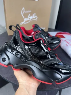 LOUBOUTIN Sneakers Black-Red C40202609110660