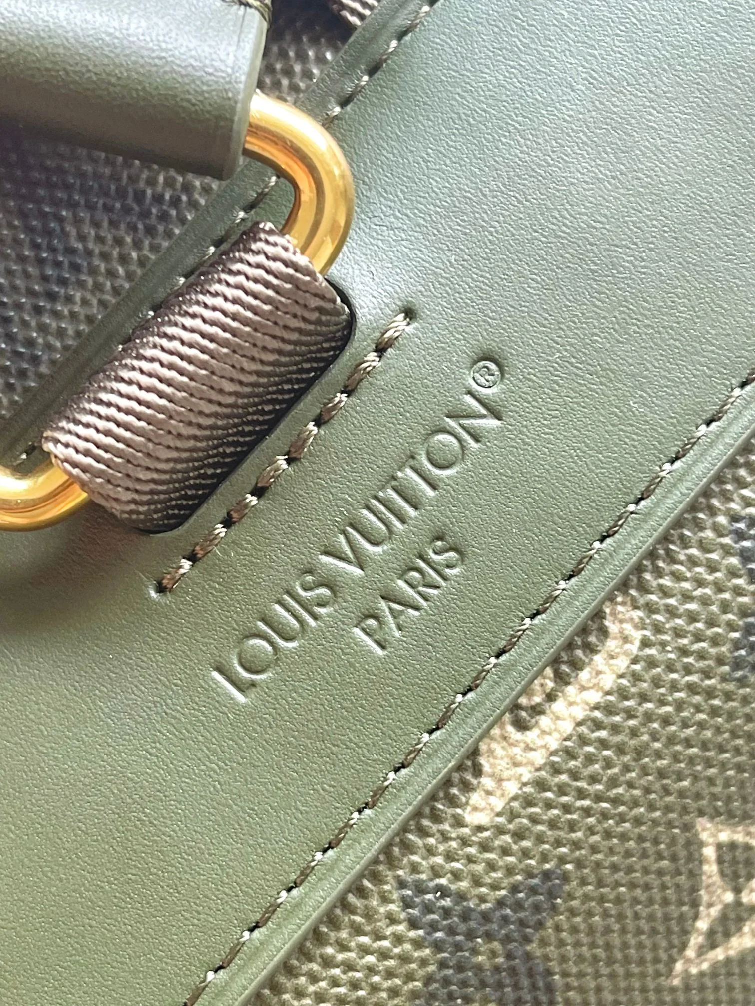 LV Backpacks Bags Green-Gold 33X47X12CM A000202609090313 - Image 5