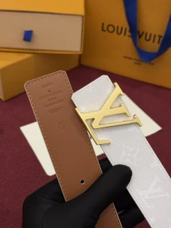 Alternative view of LV Belts Canvas and Leather White-Silver-Gold-Black A60202609070545