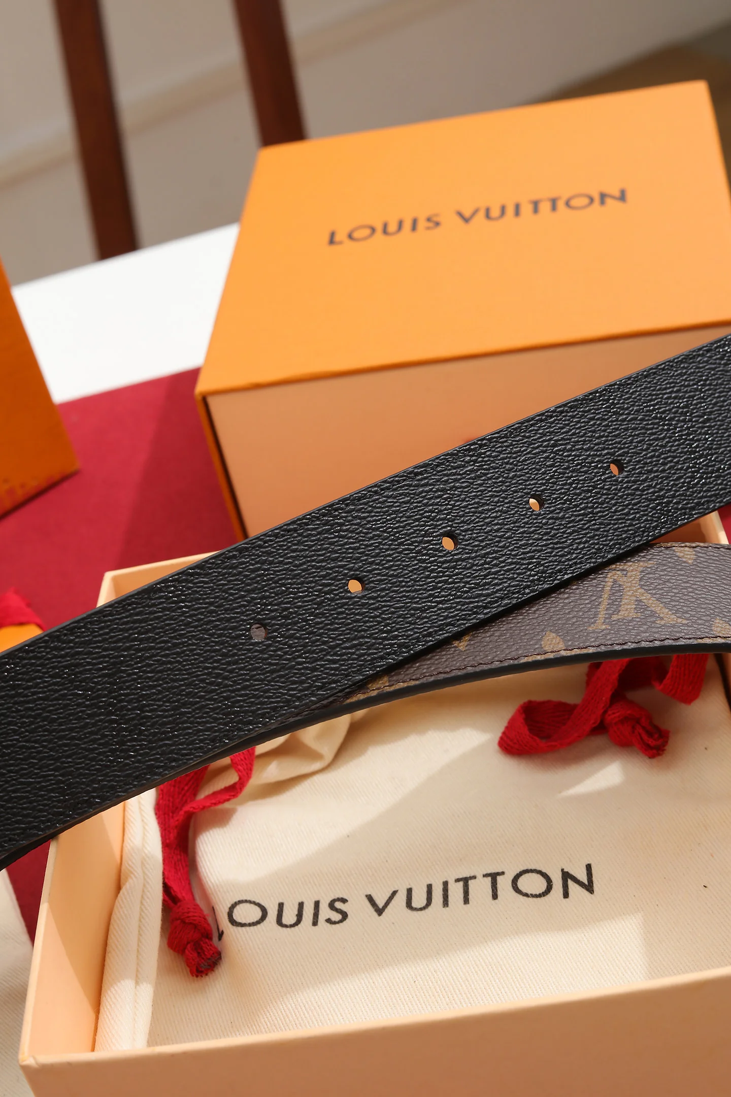 LV Belts Coated Canvas Black-Brown A70202609070311 - Image 9