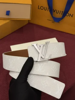 LV Belts Coated Canvas Leather White-Silver-Gold-Black A60202609070546
