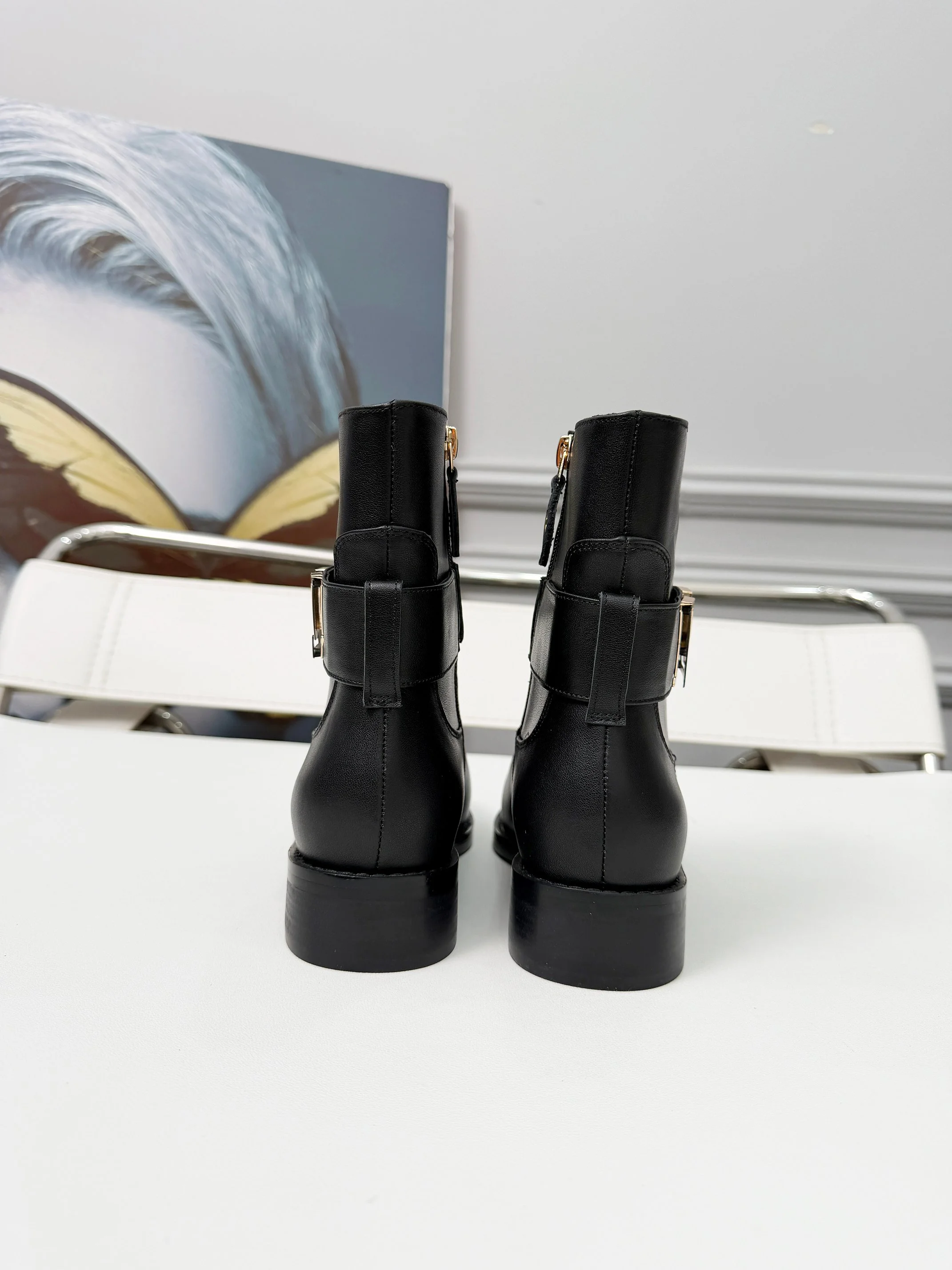 LV Booties Black-Gold B70202609111707 - Image 5