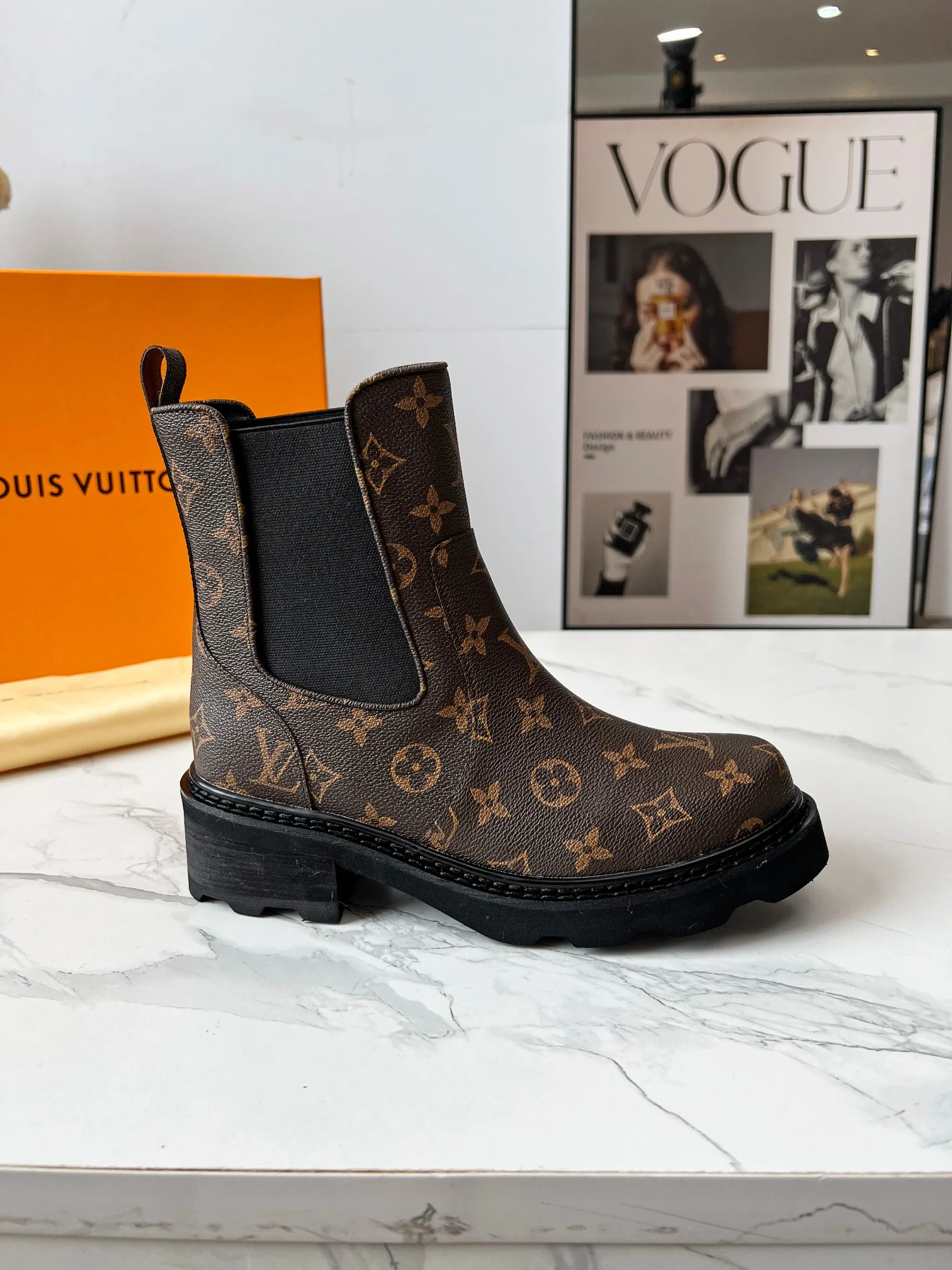 LV Booties Brown-Black B60202609111722