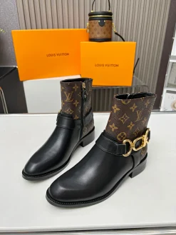 Alternative view of LV Booties Cow Leather Brown-Black-Gold EU35-40 B70202609111724