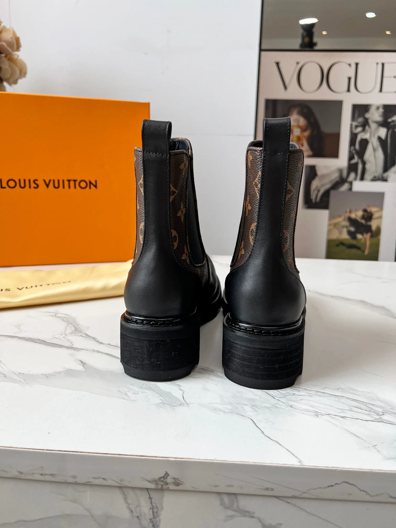 LV Boots Calf Leather Black-Brown EU35-40 B60202609111721 - Image 5