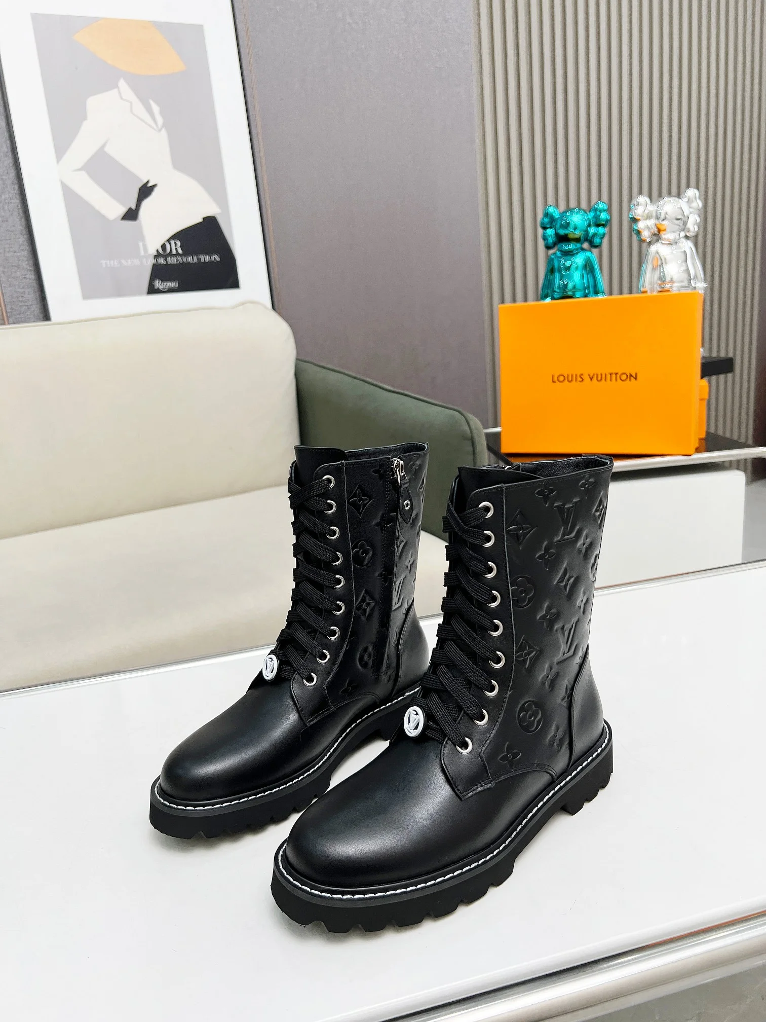 LV Boots Calf Leather Black EU35-40 C50202609111728 - Image 4