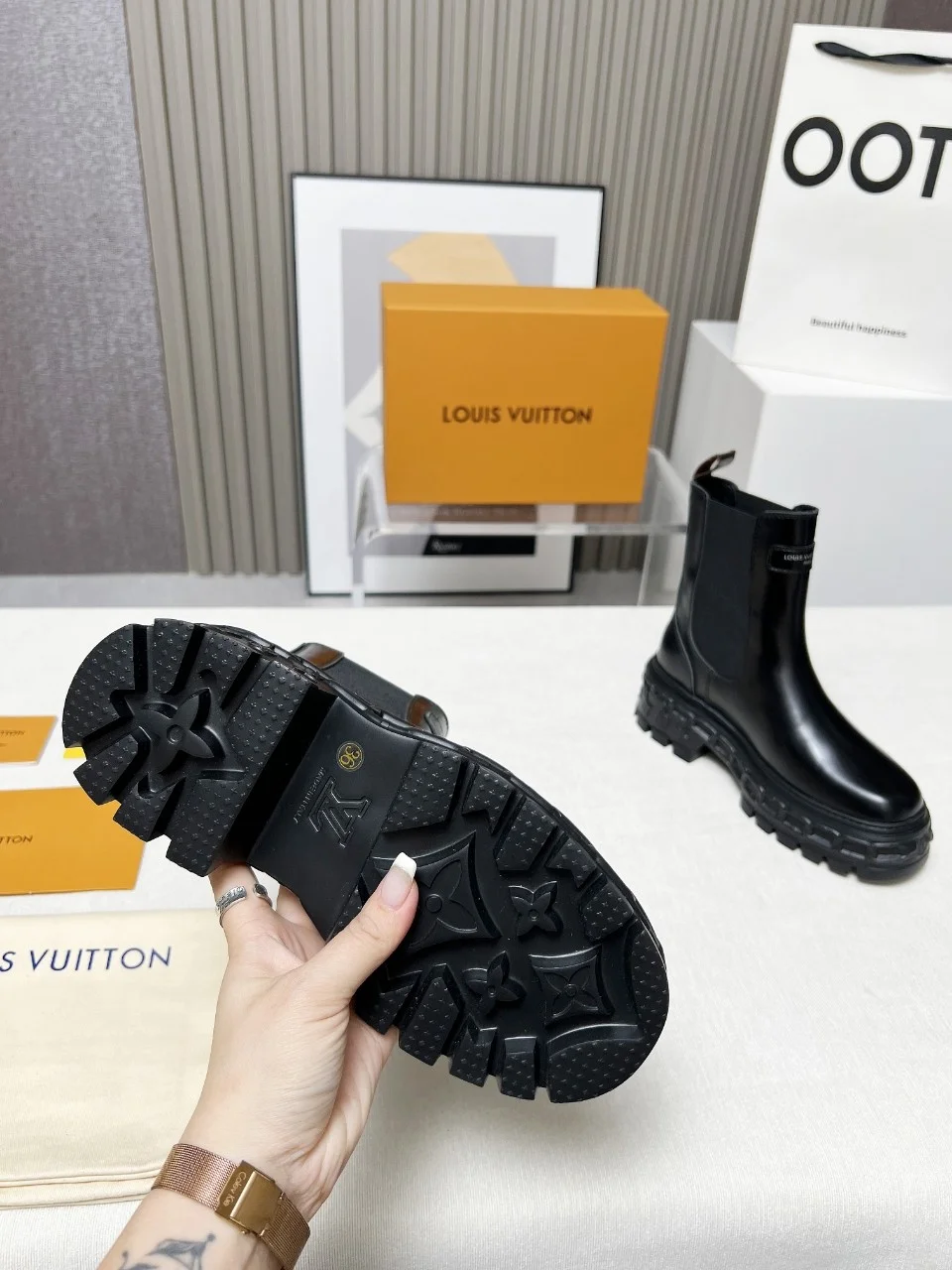 LV Boots Calf Leather Black EU35-41 C10202609111239 - Image 5