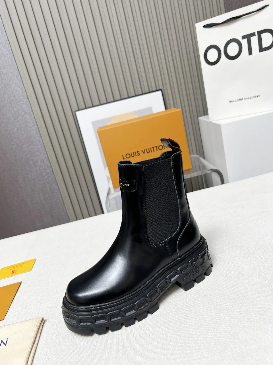 LV Boots Calf Leather Black EU35-41 C10202609111239 - Image 6