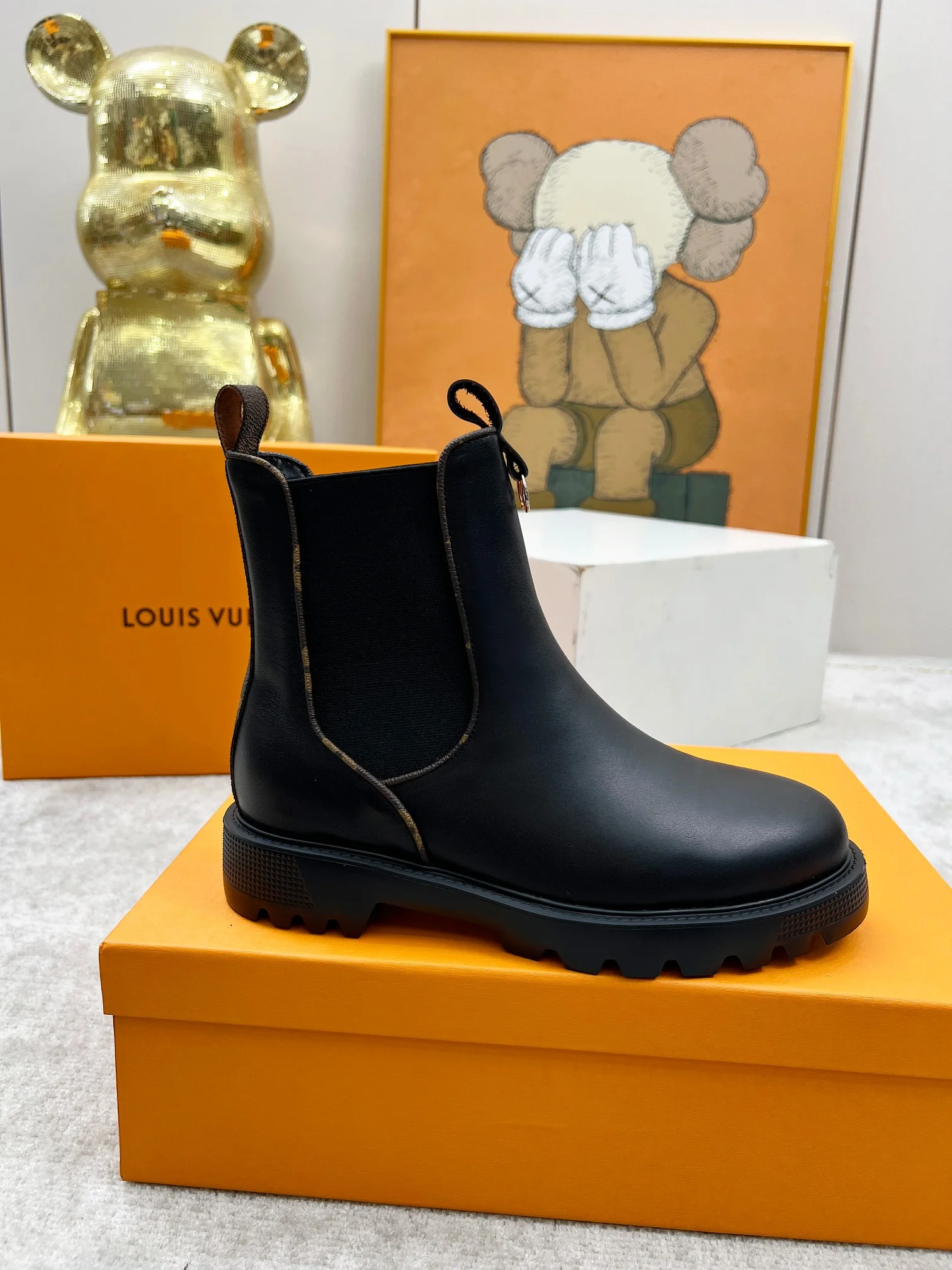 LV Boots Calfskin Leather Black EU35-40 B60202609111712 - Image 2
