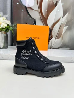 LV Boots Calfskin Leather Black-White EU35-40 B79202609111718