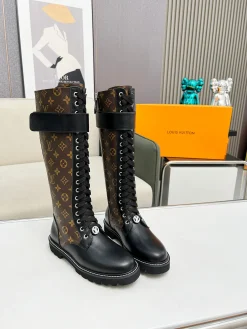 LV Boots Calfskin Leather Brown-Black EU35-40 B70202609111730