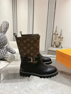 LV Boots Calfskin Leather Brown-Black EU35-40 B90202609111710