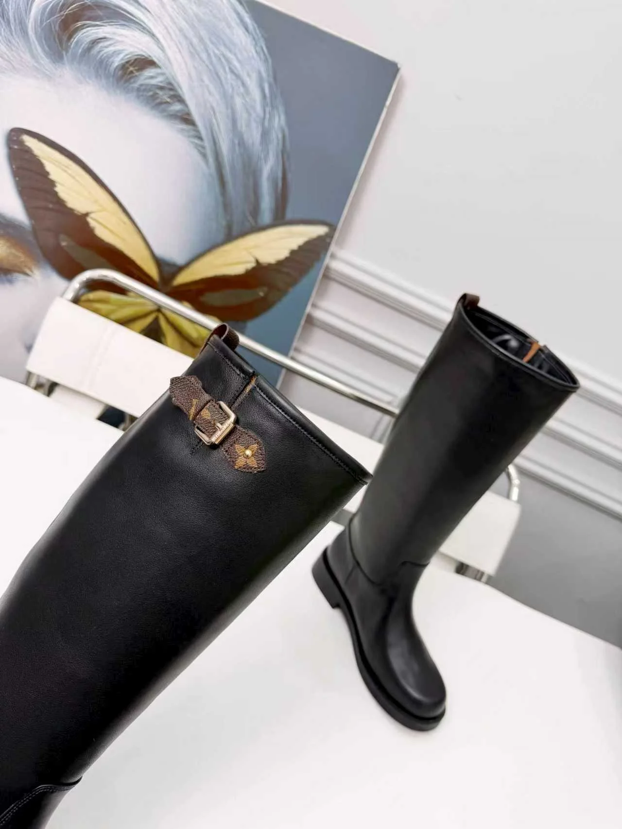 LV Boots Full-Grain Leather Black-Brown EU35-40 C50202609111705 - Image 5
