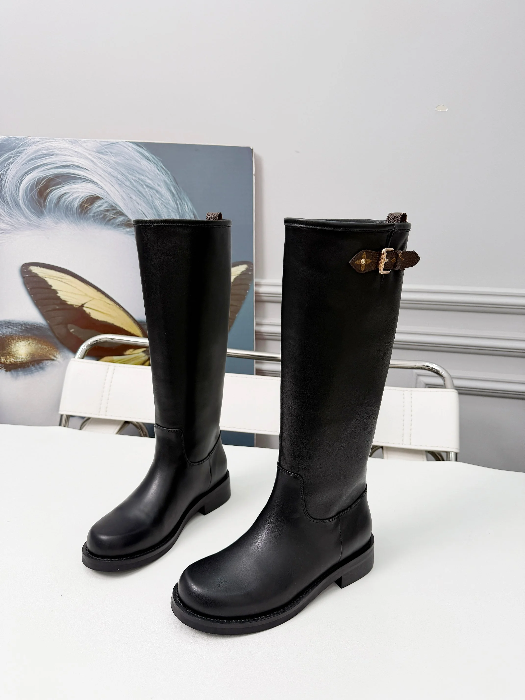 LV Boots Full-Grain Leather Black-Brown EU35-40 C50202609111705 - Image 6