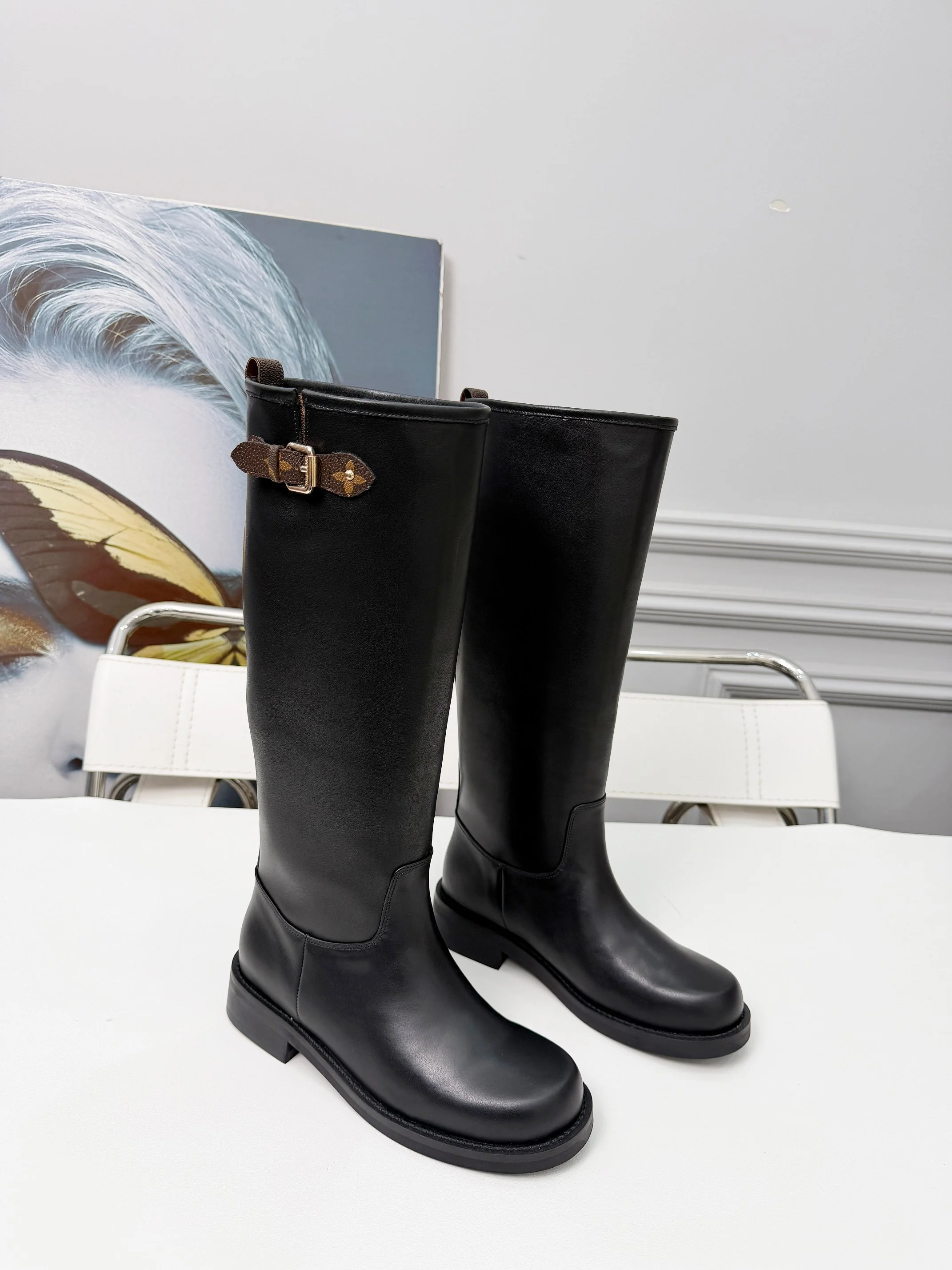 LV Boots Full-Grain Leather Black-Brown EU35-40 C50202609111705 - Image 8