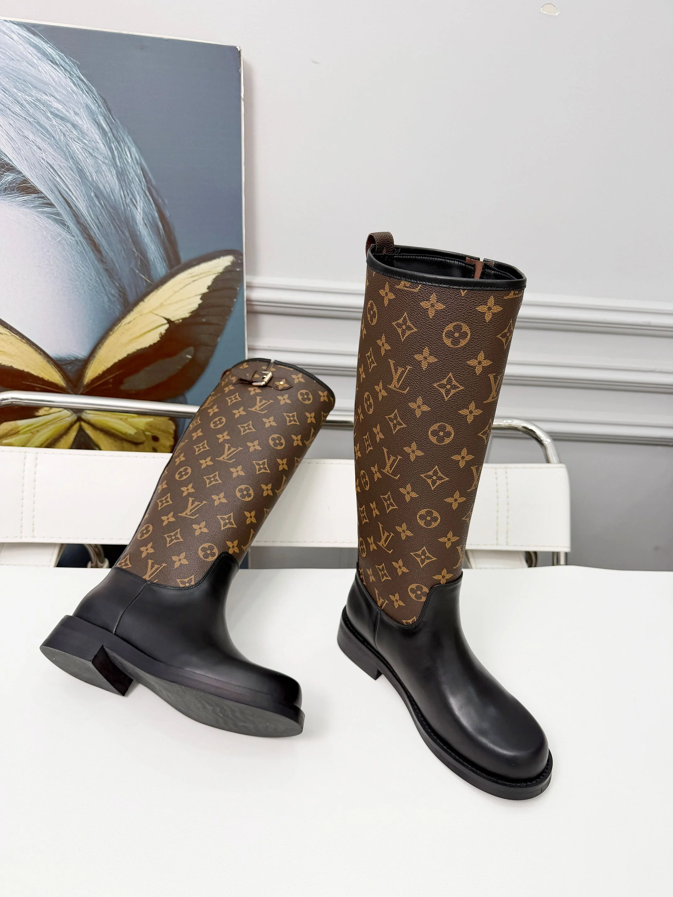 LV Boots Full-Grain Leather Brown-Black EU35-40 C50202609111704 - Image 3