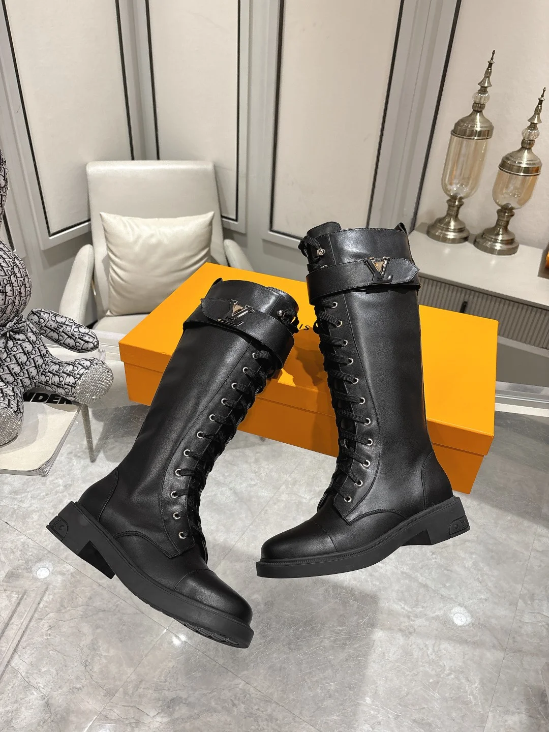 LV Boots Full-grain Calfskin Black EU36-40 C50202609111709 - Image 8