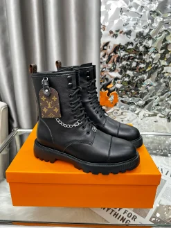 Alternative view of LV Boots Full-grain Leather Black-Brown EU35-40 B90202609111726