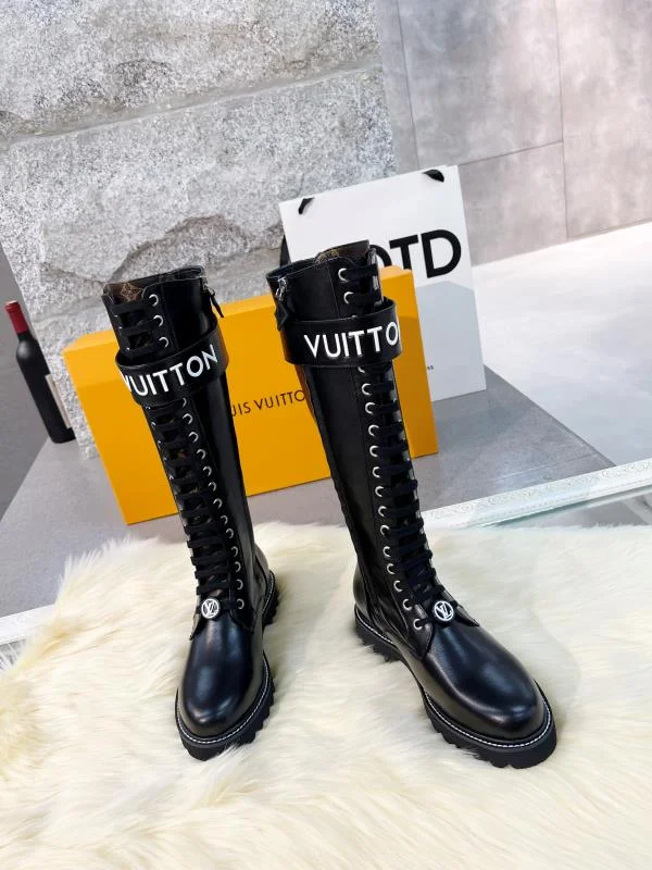 LV Boots Full-grain Leather Black-White EU35-40 B70202609111734 - Image 8