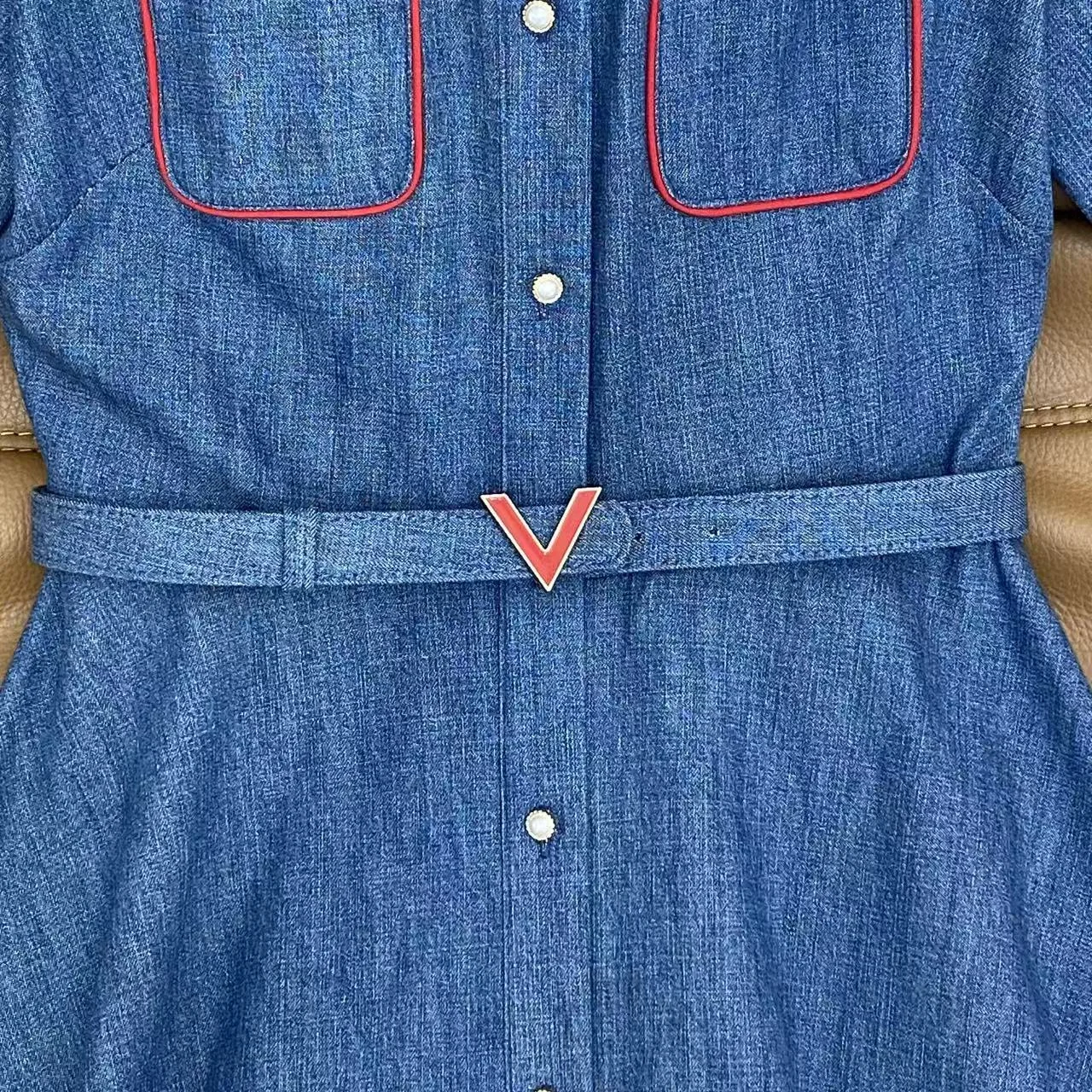 LV Dresses Blue-Red S-L C40202609061689 - Image 5