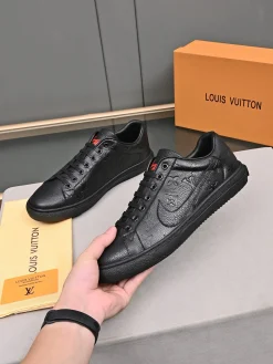 Alternative view of LV Formal Shoes Calfskin Leather Black-Red EU38-44 B00202609112017