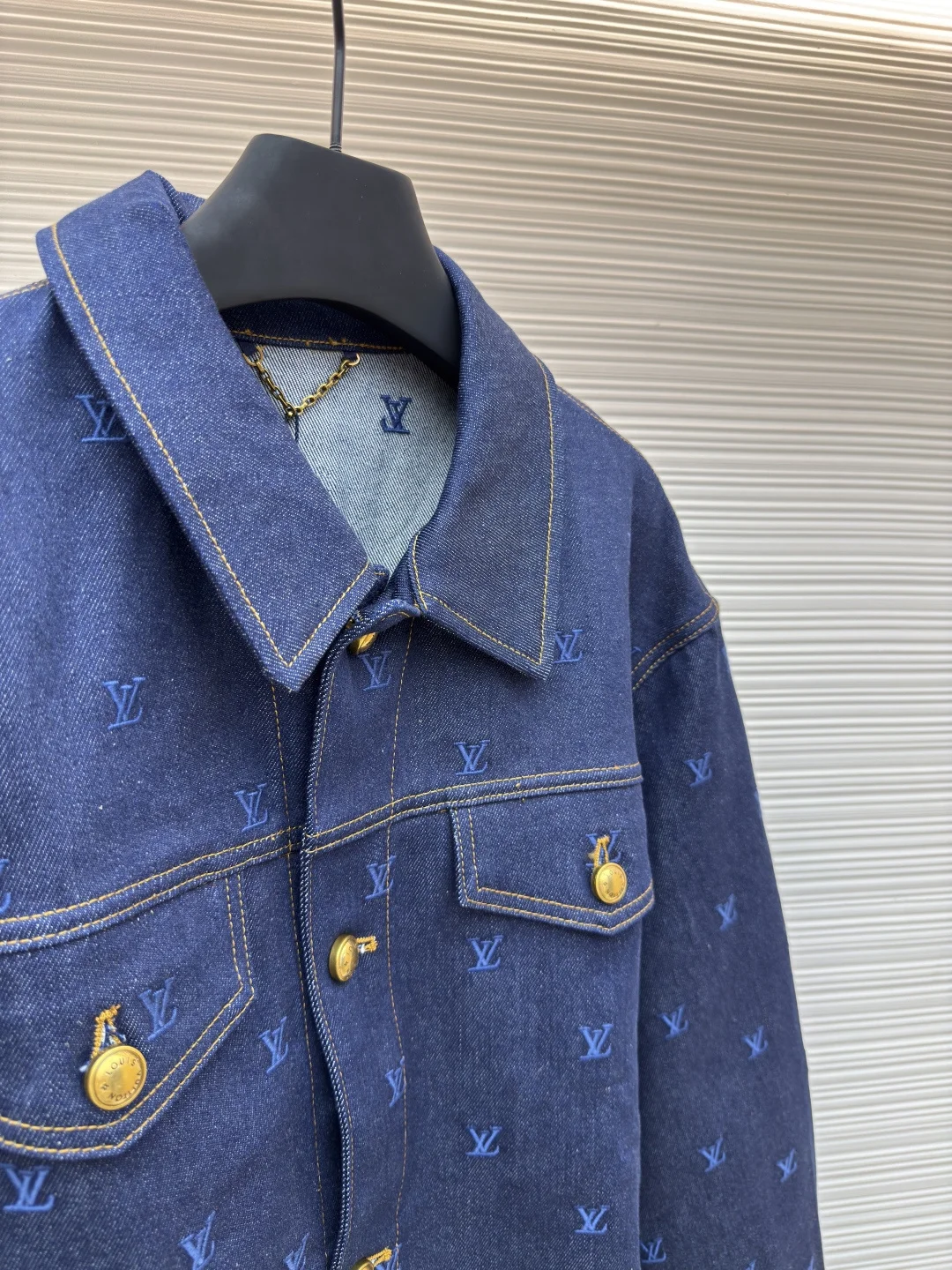LV Jackets Blue-Gold S-L C20202609090714 - Image 8
