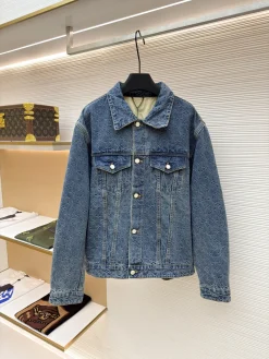 LV Jackets Denim Blue 46-52 B80202609090788