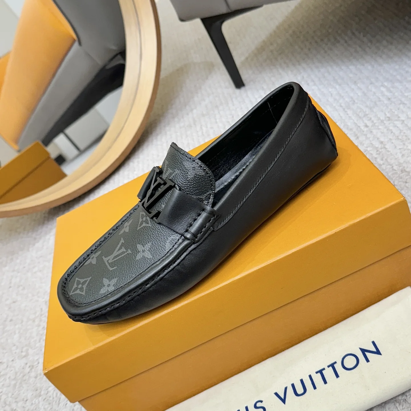 LV Loafers Black-Gray B00202609110122 - Image 6