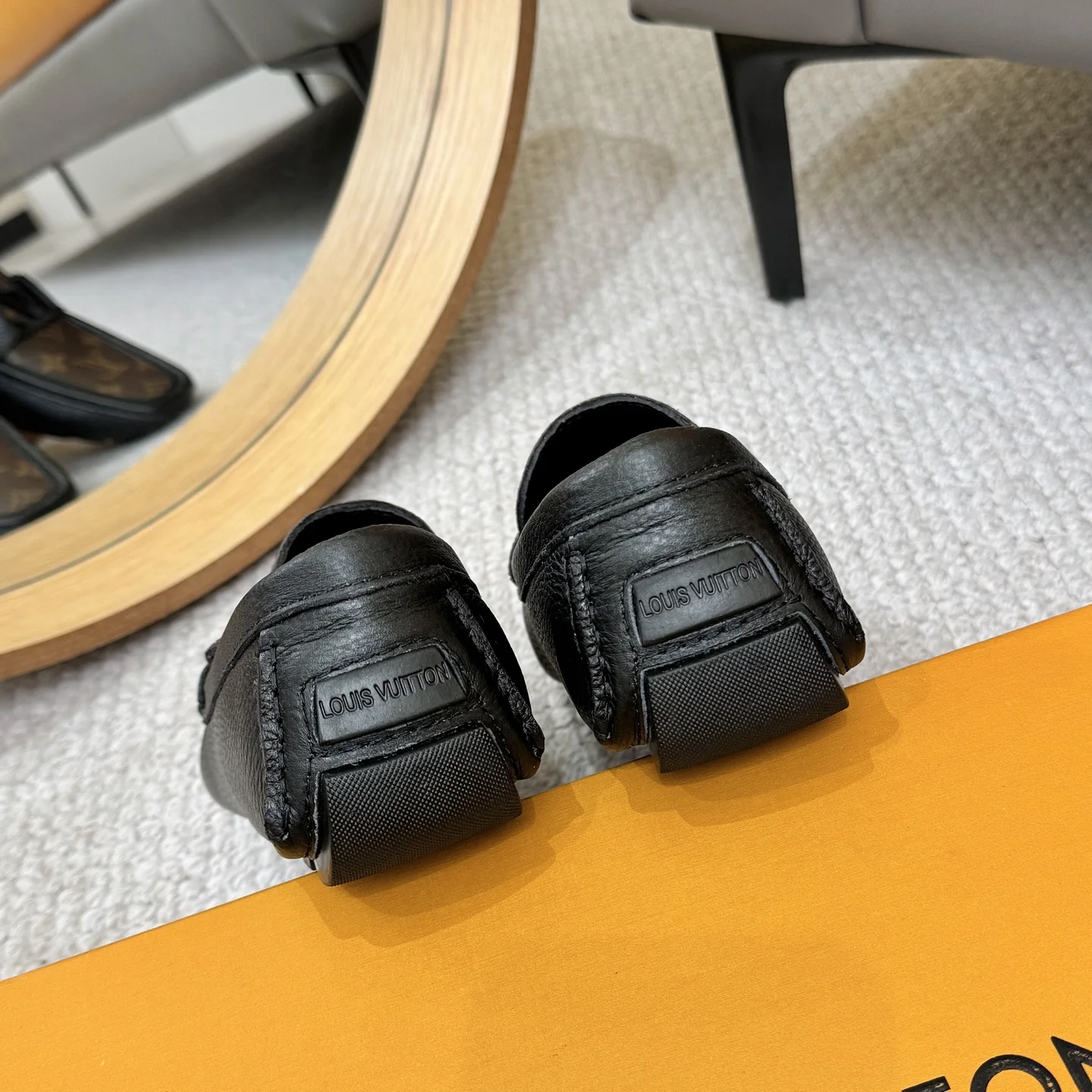 LV Loafers Calf Leather Brown-Black EU38-46 B00202609110119 - Image 9
