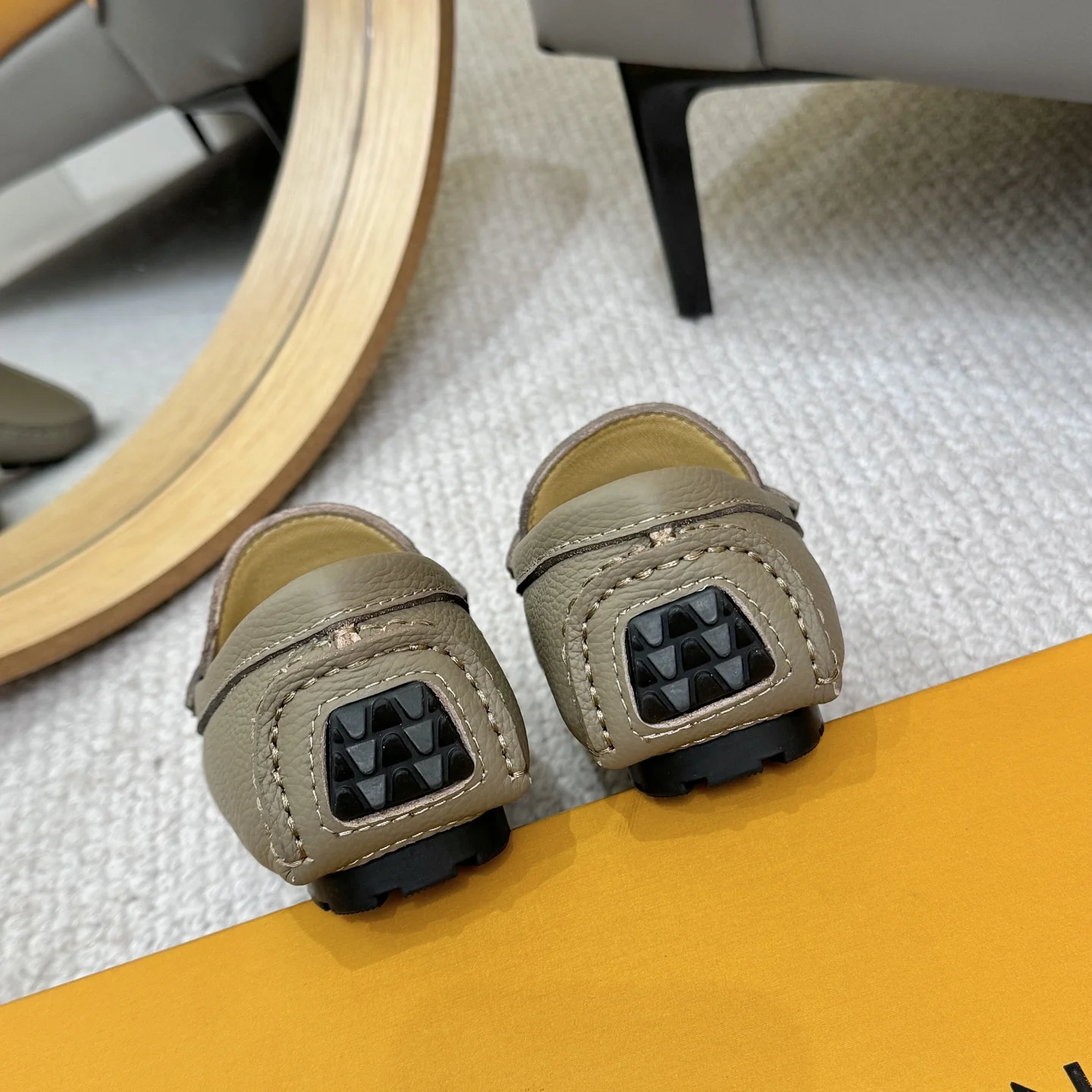 LV Loafers Gray-Gold B00202609110104 - Image 9