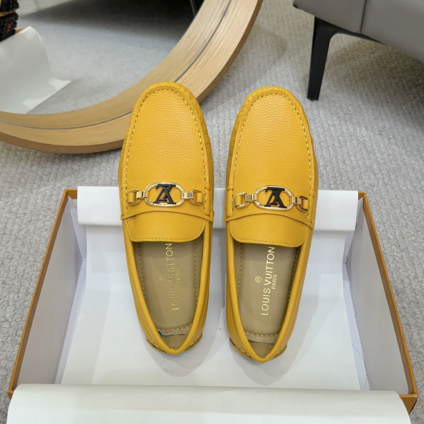 LV Loafers Yellow-Gold B00202609110103 - Image 2