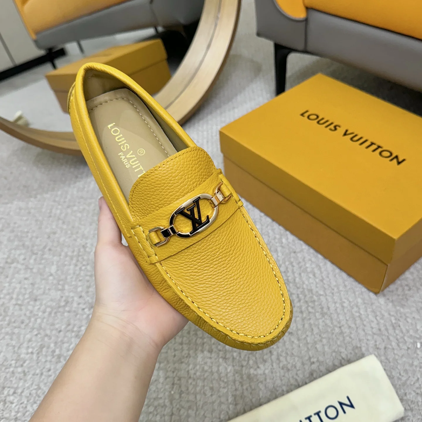 LV Loafers Yellow-Gold B00202609110103 - Image 5