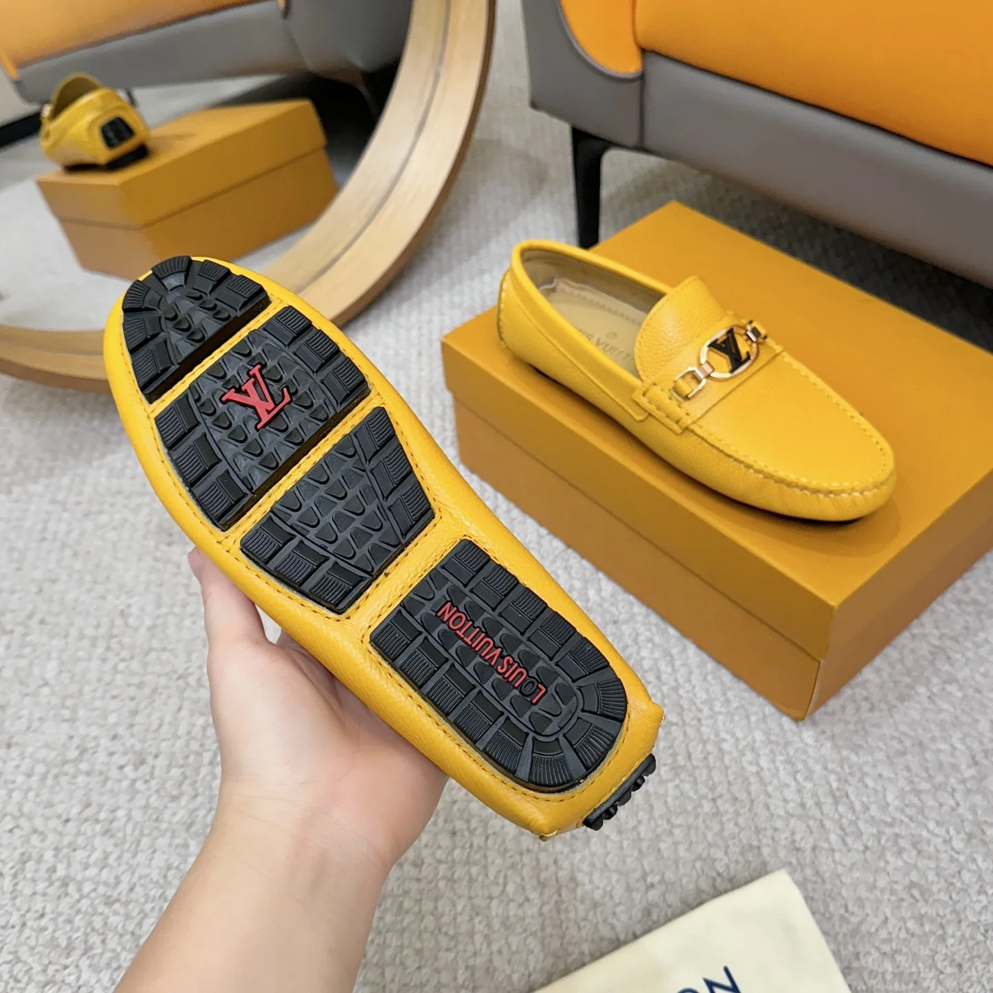 LV Loafers Yellow-Gold B00202609110103 - Image 7
