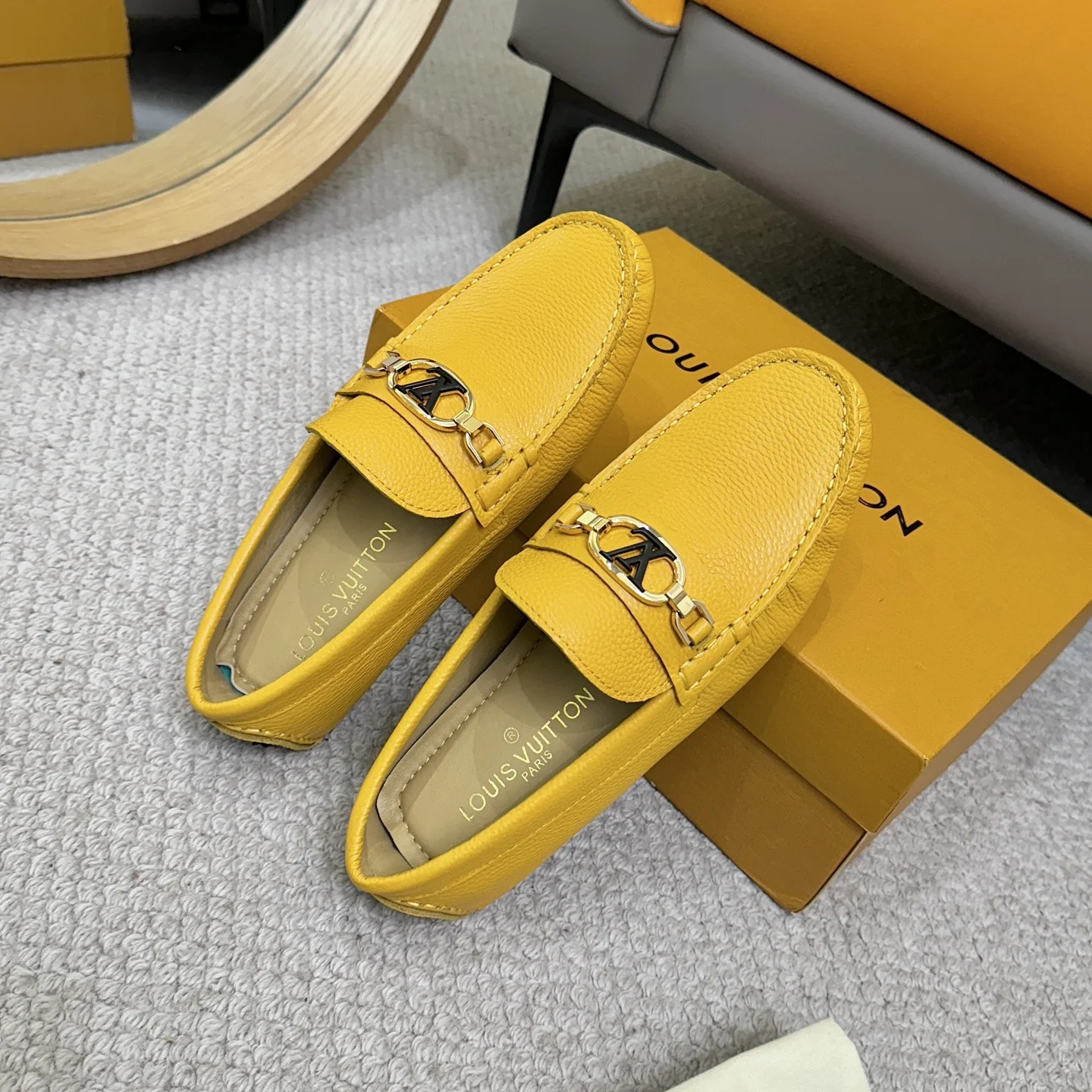 LV Loafers Yellow-Gold B00202609110103 - Image 8