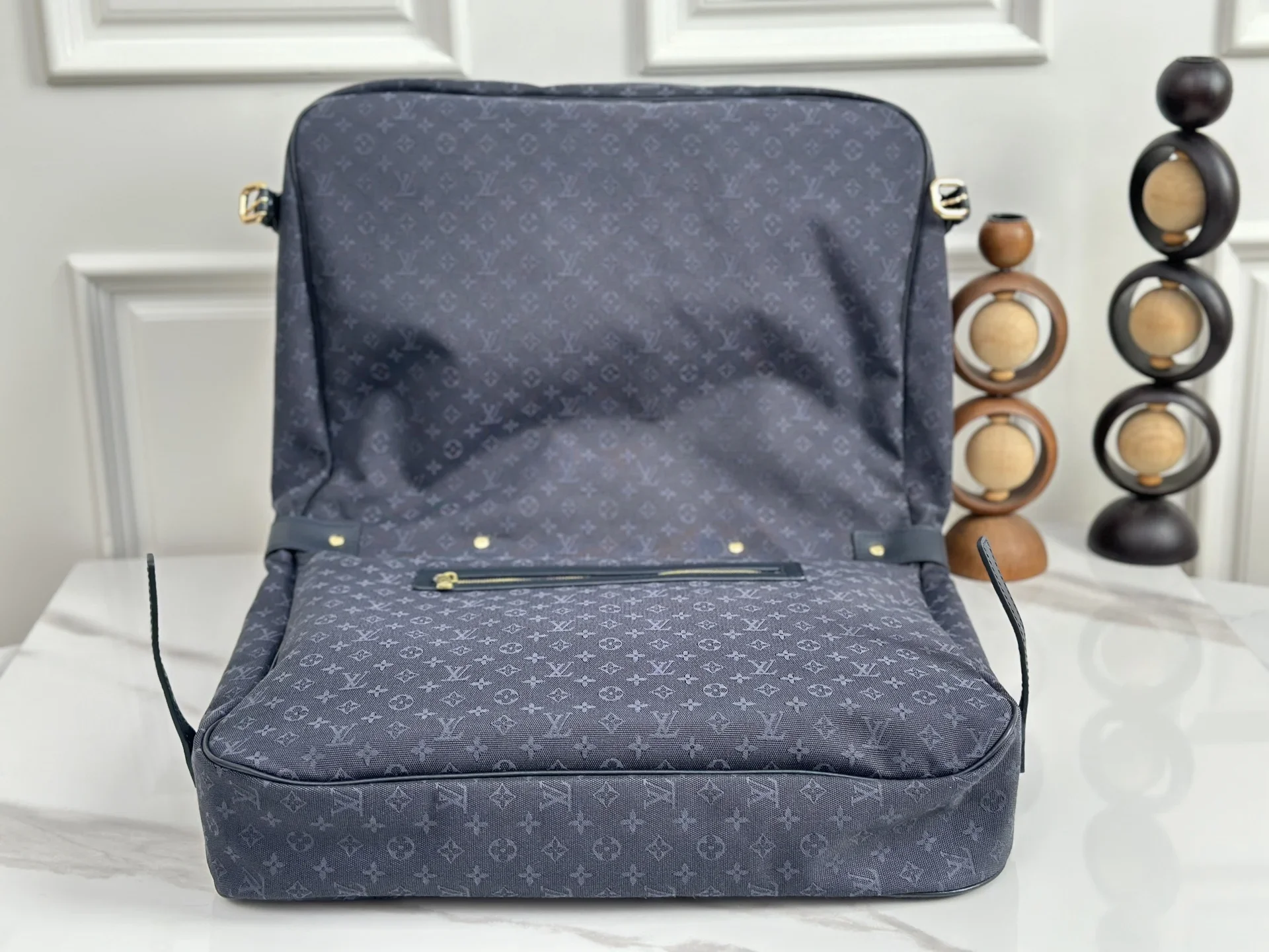 LV Messenger Bags Denim Canvas Dark Blue-Gold 43X30X20CM G80202609090356 - Image 7