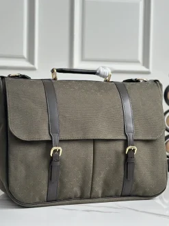 LV Messenger Bags Green-Brown 43X30X20CM G80202609090349