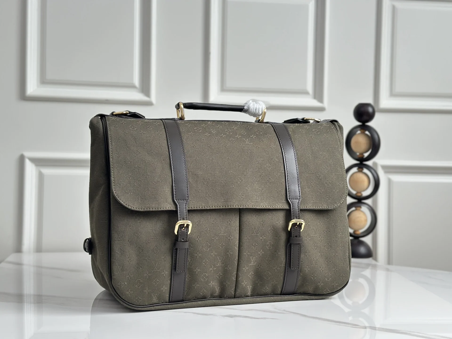 LV Messenger Bags Green-Brown 43X30X20CM G80202609090349