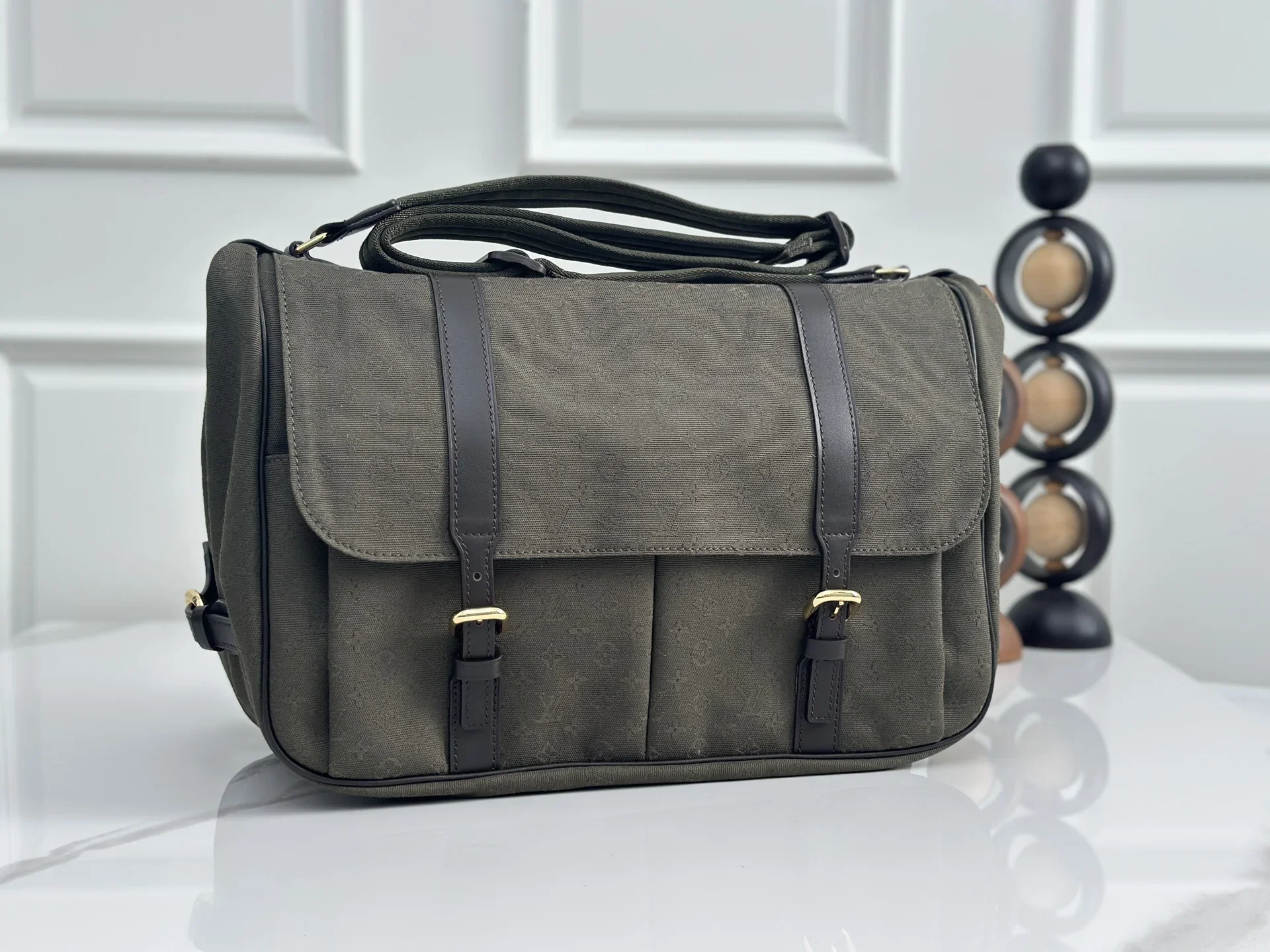 LV Messenger Bags Monogram Denim Green-Brown 43X30X20CM G50202609090348