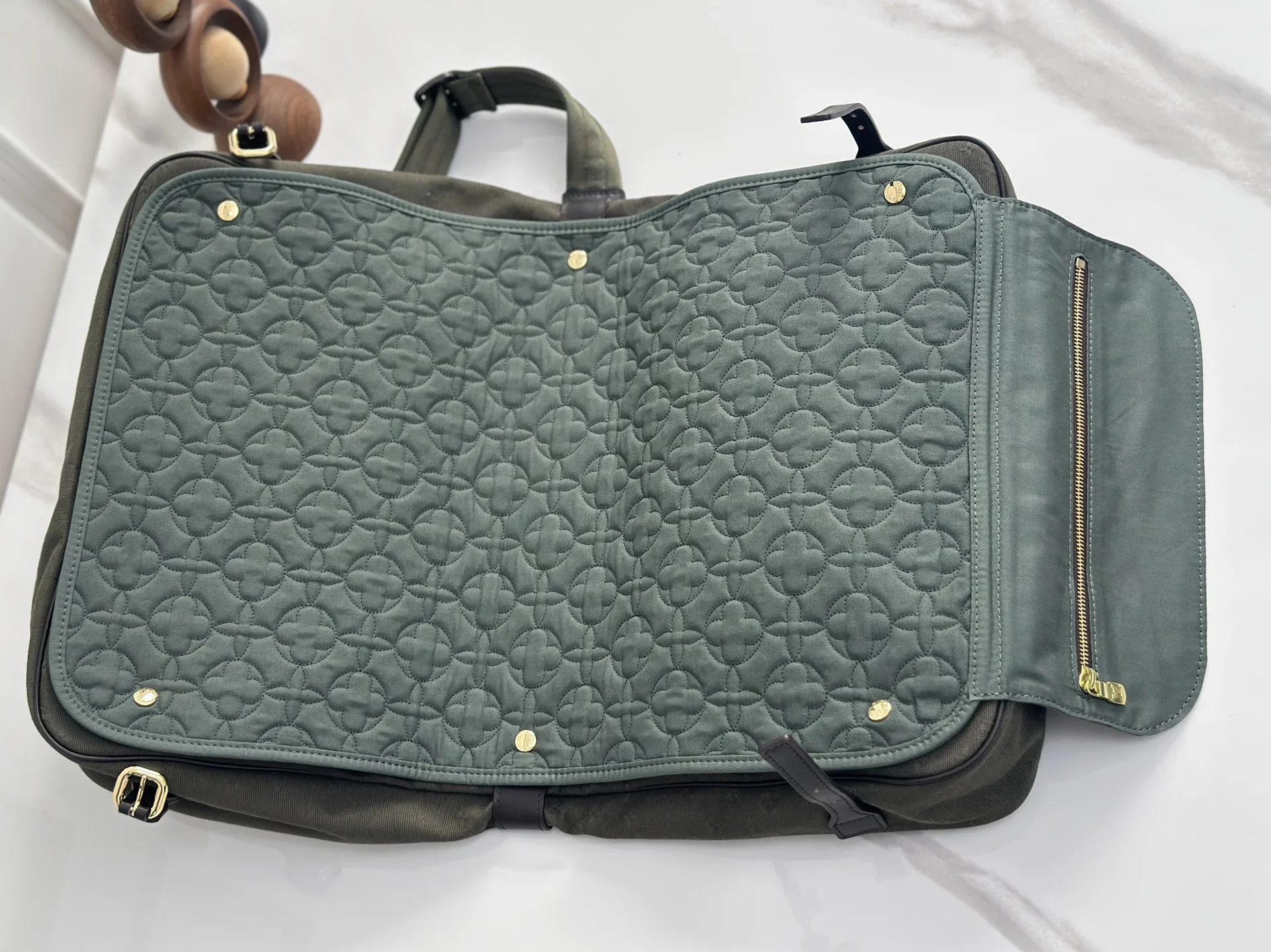 LV Messenger Bags Monogram Denim Green-Brown 43X30X20CM G50202609090348 - Image 5