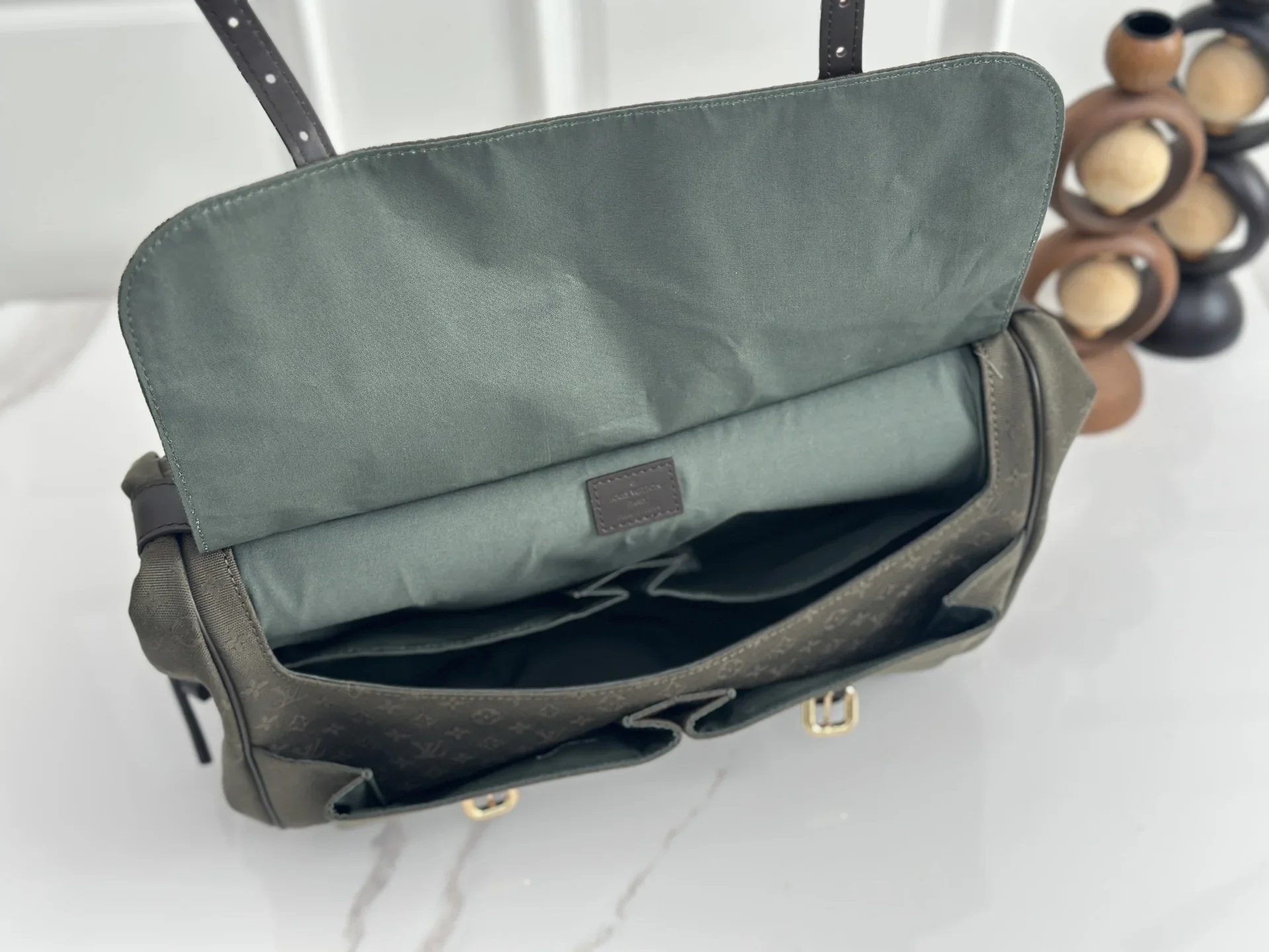 LV Messenger Bags Monogram Denim Green-Brown 43X30X20CM G50202609090348 - Image 8