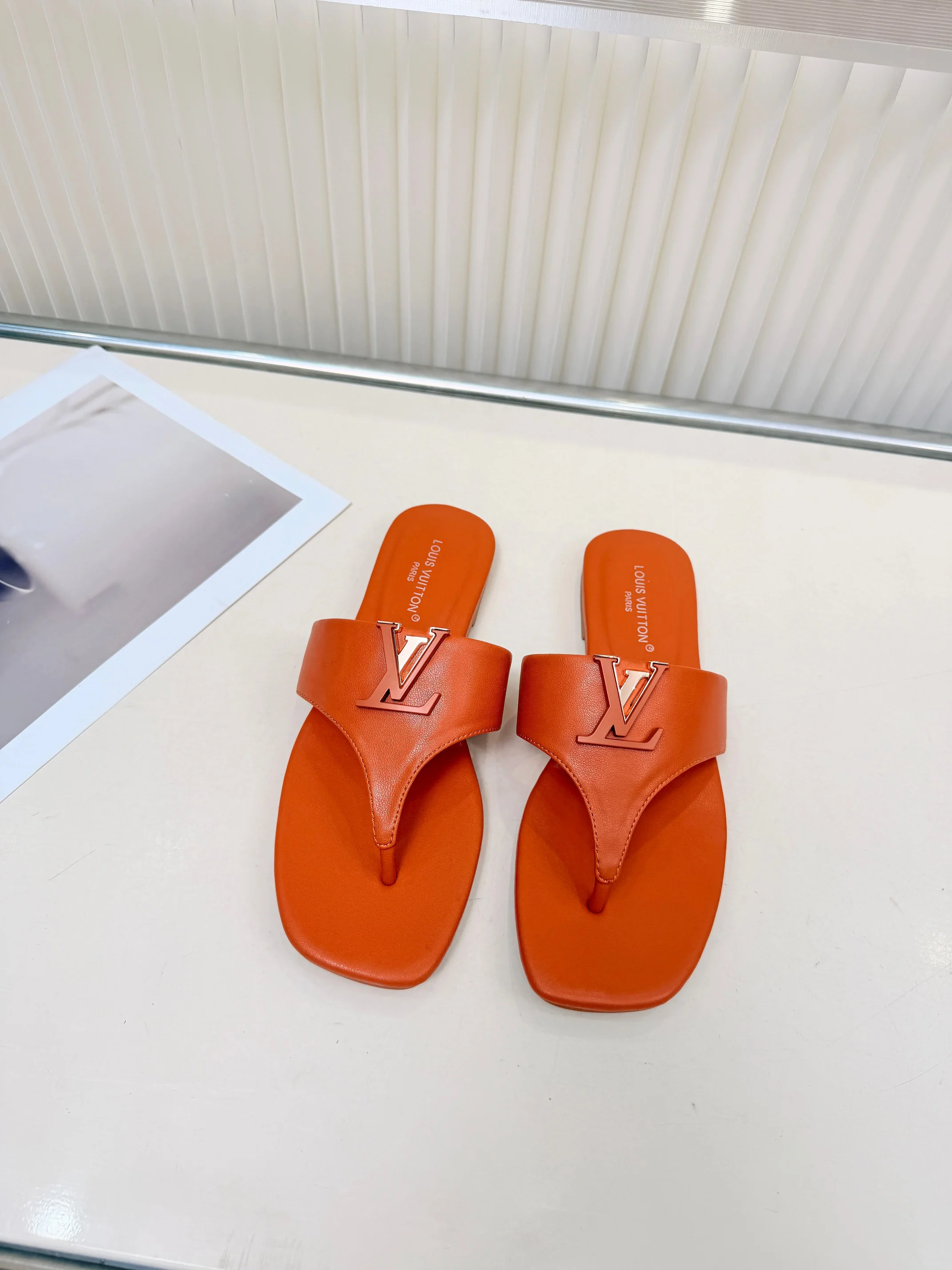 LV Sandals Cow Leather Orange EU35-40 A60202609111190 - Image 3