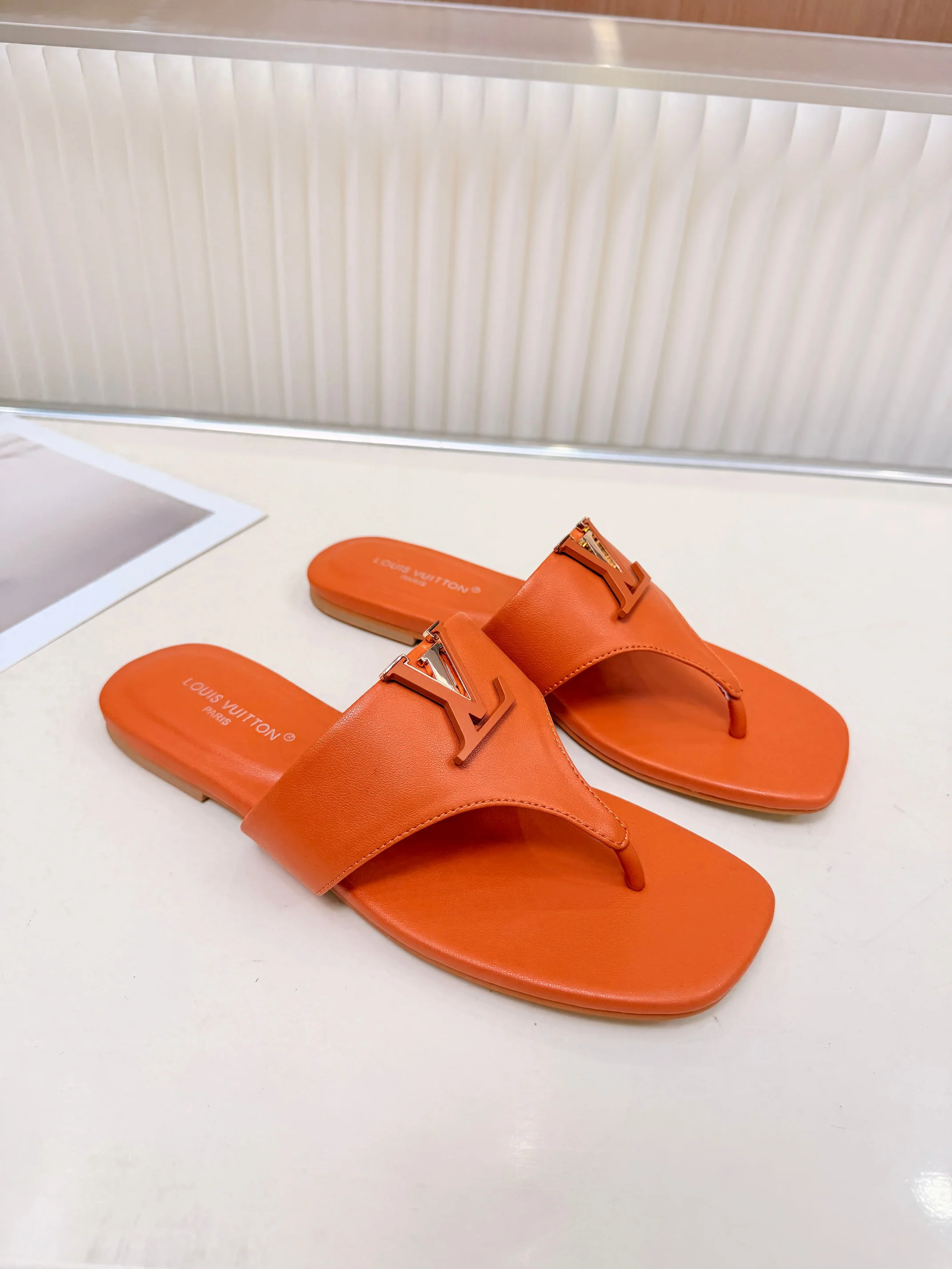 LV Sandals Cow Leather Orange EU35-40 A60202609111190 - Image 4