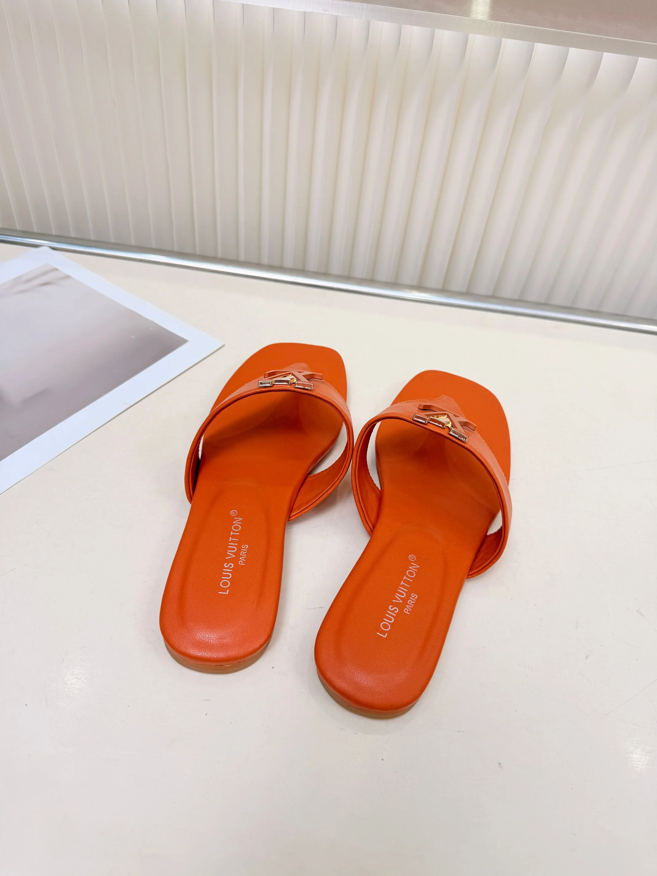 LV Sandals Cow Leather Orange EU35-40 A60202609111190 - Image 5
