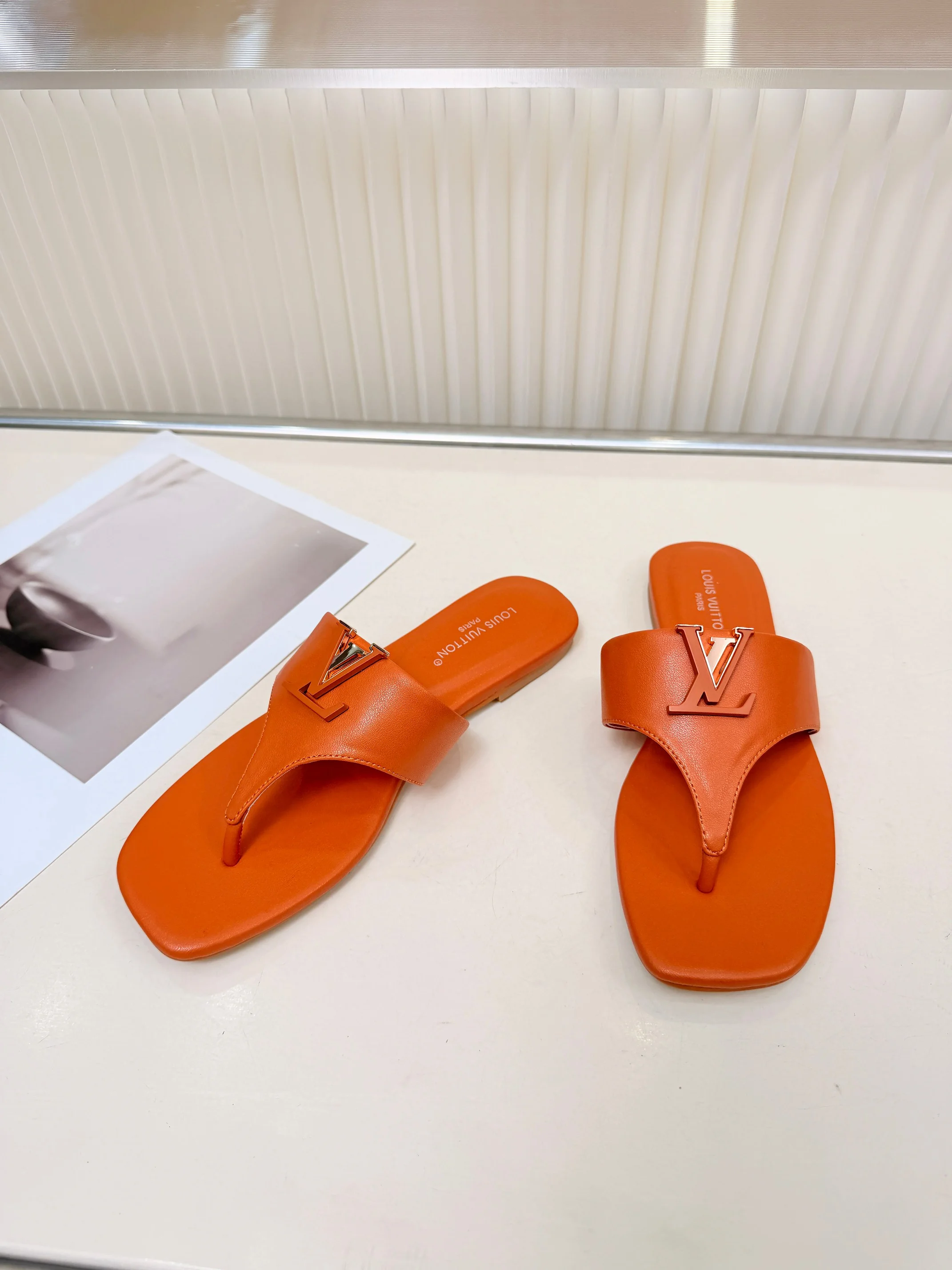 LV Sandals Cow Leather Orange EU35-40 A60202609111190 - Image 8