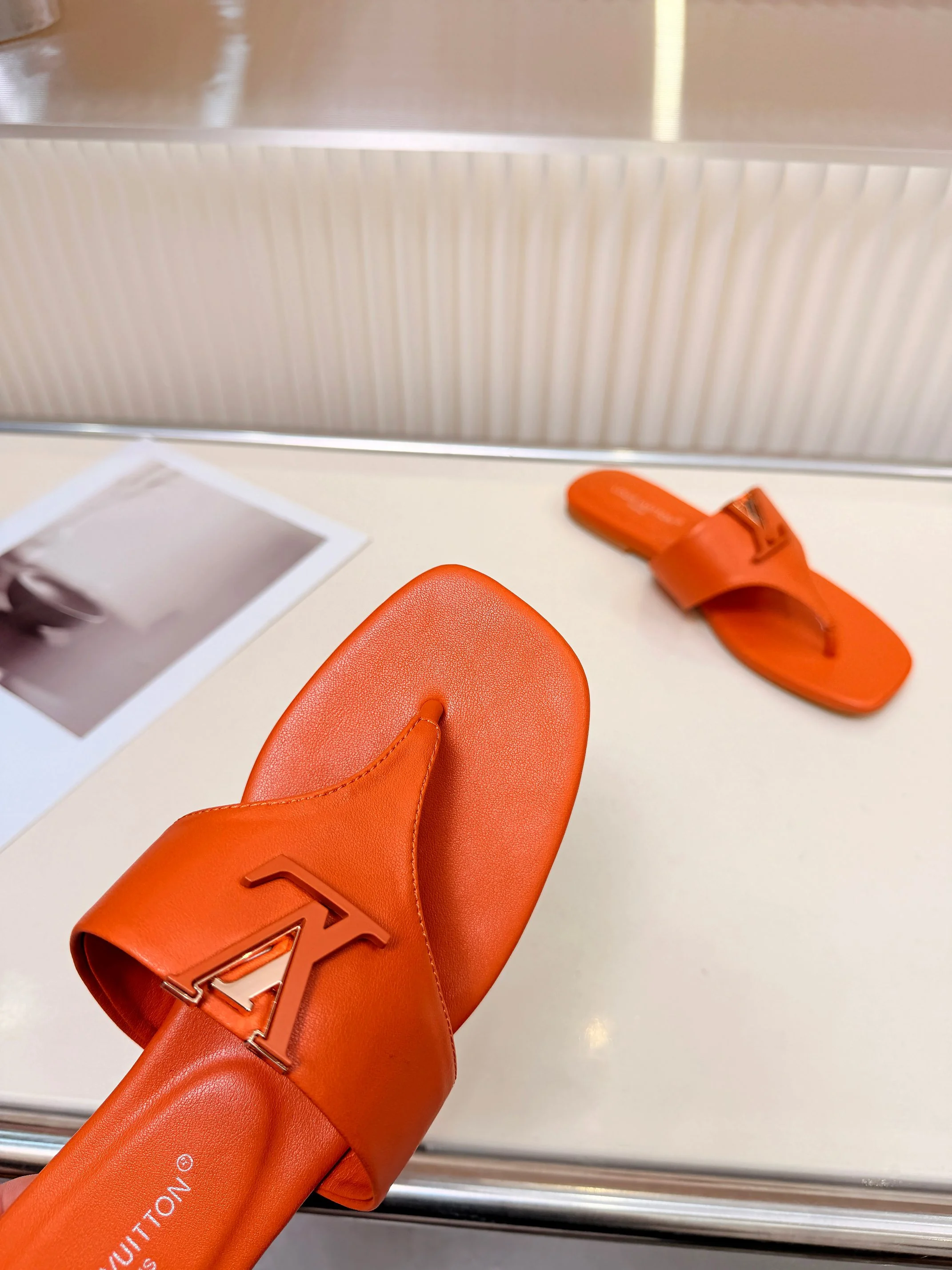LV Sandals Cow Leather Orange EU35-40 A60202609111190 - Image 9