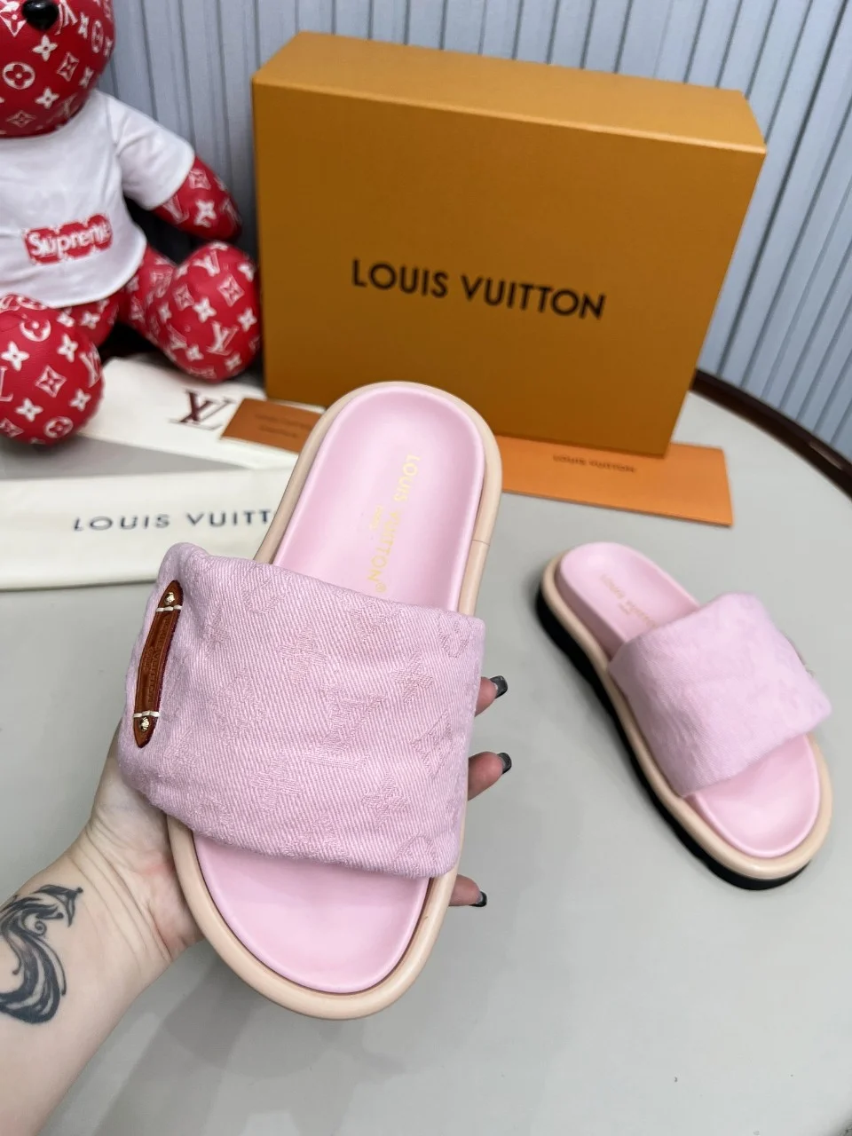 LV Sandals Technical Fabric Pink-Black EU35-45 A60202609111221 - Image 2
