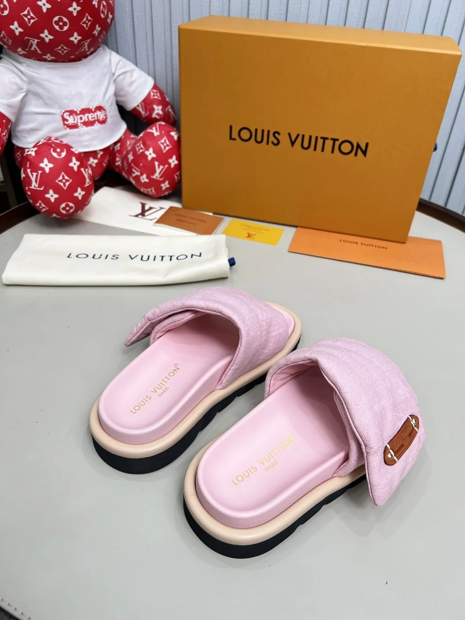 LV Sandals Technical Fabric Pink-Black EU35-45 A60202609111221 - Image 3