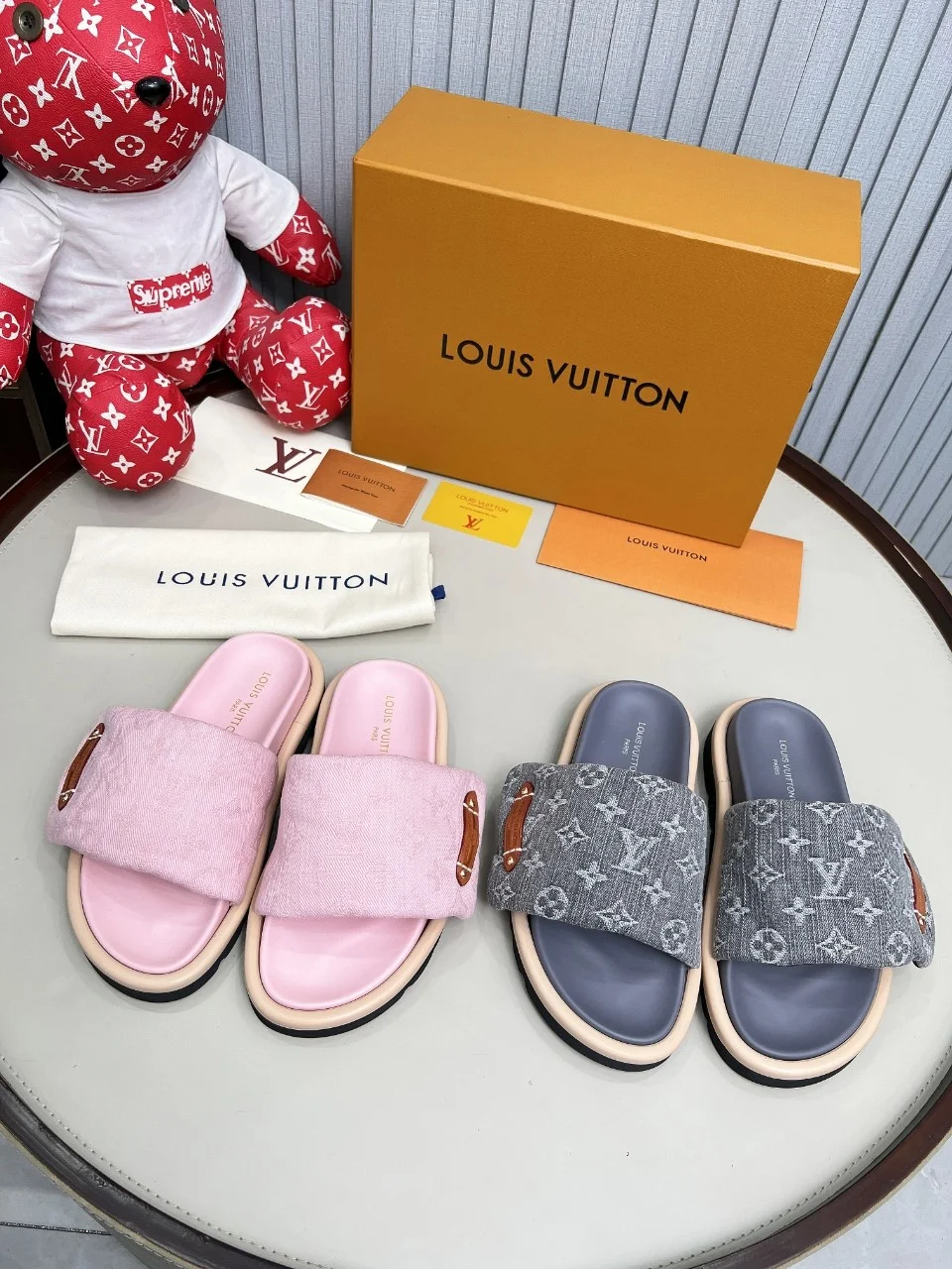 LV Sandals Technical Fabric Pink-Black EU35-45 A60202609111221 - Image 8