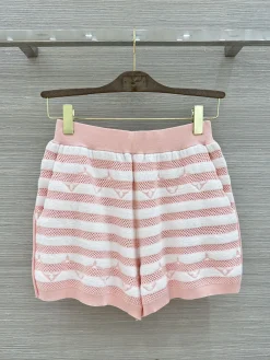 LV Shorts Wool Pink-White M B15202609062028